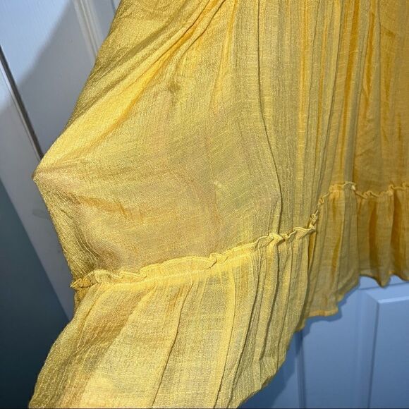 Entro Mustard Yellow tank tunic with netting in front &back - Picture 7 of 14